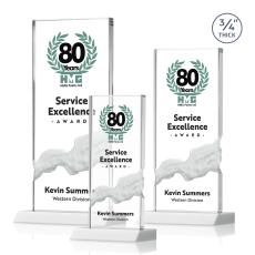 Rubin Full Color Fagan Rectangle Crystal Trophy - Custom Trophies