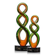 Haney Black Unique Glass Trophy - Glass Trophies
