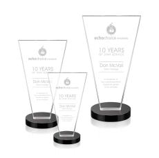 Reeves Black Polygon Crystal Trophy - Crystal Trophies