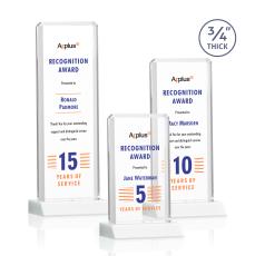 Stubbs Full Color Fagan Rectangle Crystal Trophy - Custom Trophies
