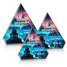 Jewell Diamond Full Color Silver Acrylic Trophy - Acrylic Trophies