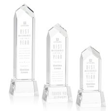 Escobar on Base Clear Towers Crystal Trophy - Crystal Trophies