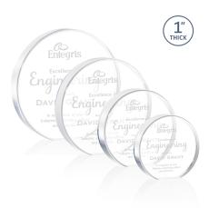 Smart Clear Circle Acrylic Trophy - Acrylic Trophies