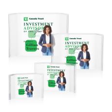 Almer Full Color Crescent Acrylic Trophy - Acrylic Trophies