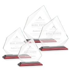 Hoang Rosewood Peaks Crystal Trophy - Eco-Friendly Trophies
