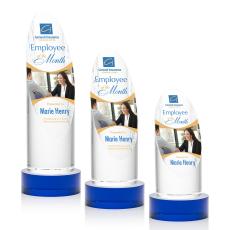 Holley Full Color on Base Blue Crystal Trophy - Custom Trophies