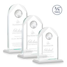 Cortez Globe Fagan Peaks Crystal Trophy - Crystal Globe Awards