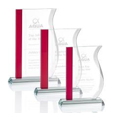 Cabrera Red Unique Crystal Trophy - Crystal Trophies