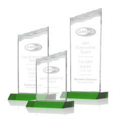 Bowden Green Peaks Crystal Trophy - Crystal Trophies
