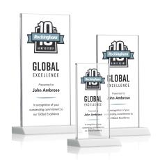 Stanley Full Color Clear Rectangle Crystal Trophy - Custom Trophies