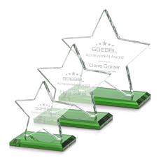 Gamboa Star Green Crystal Trophy - Trophies