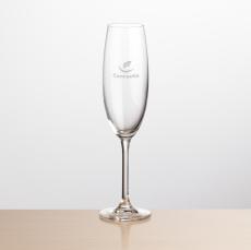 Flynn Flute - Deep Etch - Champagne Glasses