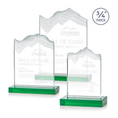 Castellanos Green Peaks Crystal Trophy - Crystal Trophies