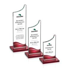Henson Full Color Red Peaks Crystal Trophy - Crystal Trophies