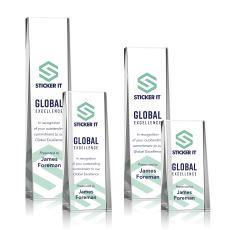 Kirkpatrick Full Color Towers Crystal Trophy - Custom Trophies