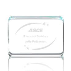 Oconnor Rectangle Crystal Trophy - Employee of the Month