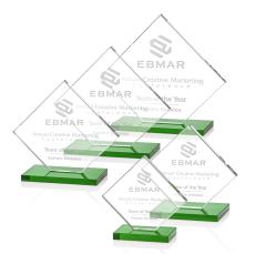 Argueta Green Crystal Trophy - Crystal Trophies