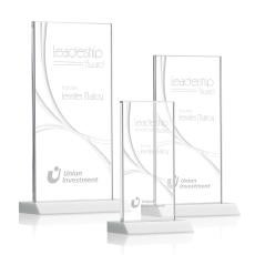 Rodrigues Liquid Fagan Rectangle Crystal Trophy - Crystal Trophies