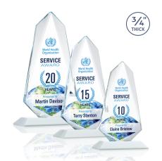 McMullen Full Color Fagan Peaks Crystal Trophy - Custom Trophies