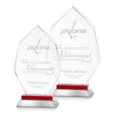 Padgett Red Crystal Trophy - Crystal Trophies