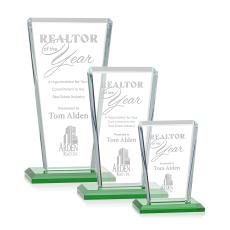 Frank Green Rectangle Crystal Trophy - Crystal Trophies