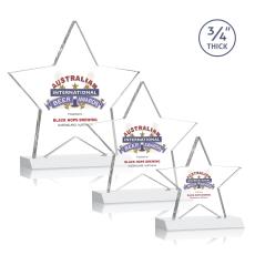 Ibarra Full Color Fagan Crystal Trophy - Custom Trophies