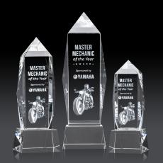 Navarro on Base 3D - Clear - Crystal Trophies