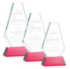 Mcleod on Helton Base Red Polygon Crystal Trophy - Crystal Trophies
