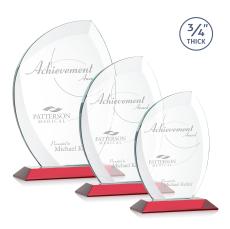 Oakes Red Peaks Crystal Trophy - Crystal Trophies