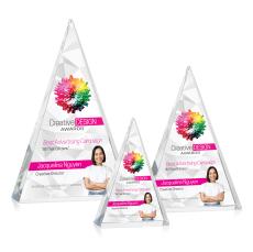 Soriano Full Color Pyramid Crystal Trophy - Crystal Trophies