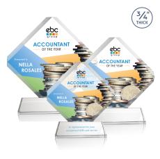 Jacobsen on Helton Full Color Starfire Crystal Trophy - Crystal Trophies