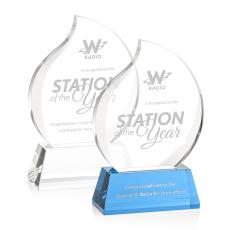 Butcher Flame on Base Crystal Trophy - Crystal Trophies