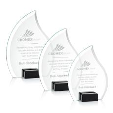 Hassan Black Flame Crystal Trophy - Crystal Trophies