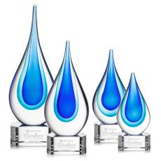 Eubanks on Half Round Base - Clear - Glass Trophies