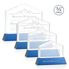 Realtor on Helton Blue Crystal Trophy - Crystal Trophies