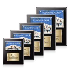Woodward Full Color Plaque - Black/Gold - Wall Plaque Awards