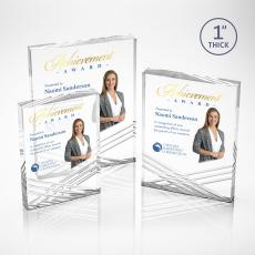 Floyd Full Color Clear Rectangle Acrylic Trophy - Acrylic Trophies