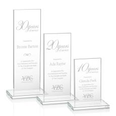 Riggs Clear Rectangle Crystal Trophy - Crystal Trophies