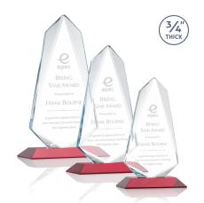 McMullen Red Unique Crystal Trophy - Crystal Trophies