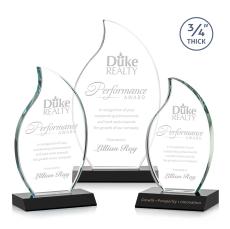 Summers Black Flame Crystal Trophy - Crystal Trophies