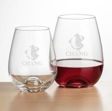 Walter Stemless Wine - Deep Etch - Wine Glasses