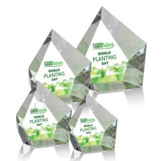 Ernst Full Color Polygon Crystal Trophy - Crystal Trophies