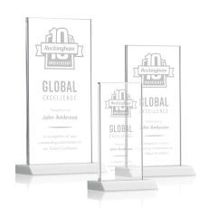 Stanley Fagan Rectangle Crystal Trophy - Crystal Trophies
