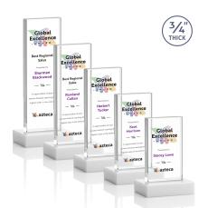 Barlow Full Color Fagan Rectangle Crystal Trophy - Crystal Trophies