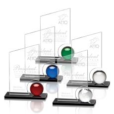 Edwards Starfire Peaks Crystal Trophy - Crystal Globe Awards