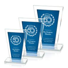 Braun Blue Crystal Trophy - Crystal Trophies
