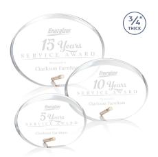 Huggis Gold Circle Acrylic Trophy - Acrylic Trophies