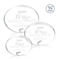 Huggis Silver Circle Acrylic Trophy - Acrylic Trophies