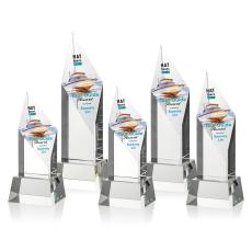 Fernandes Full Color on Base Optical Crystal Trophy - Crystal Trophies