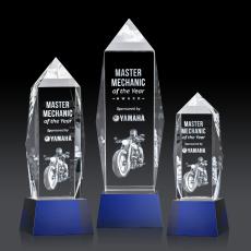 Navarro on Base 3D - Blue - Crystal Trophies